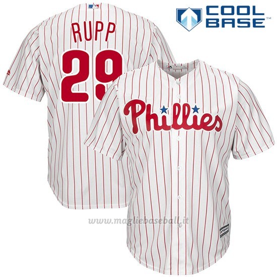 Maglia Baseball Uomo Philadelphia Phillies Mens Cameron Rupp Bianco Cool Base